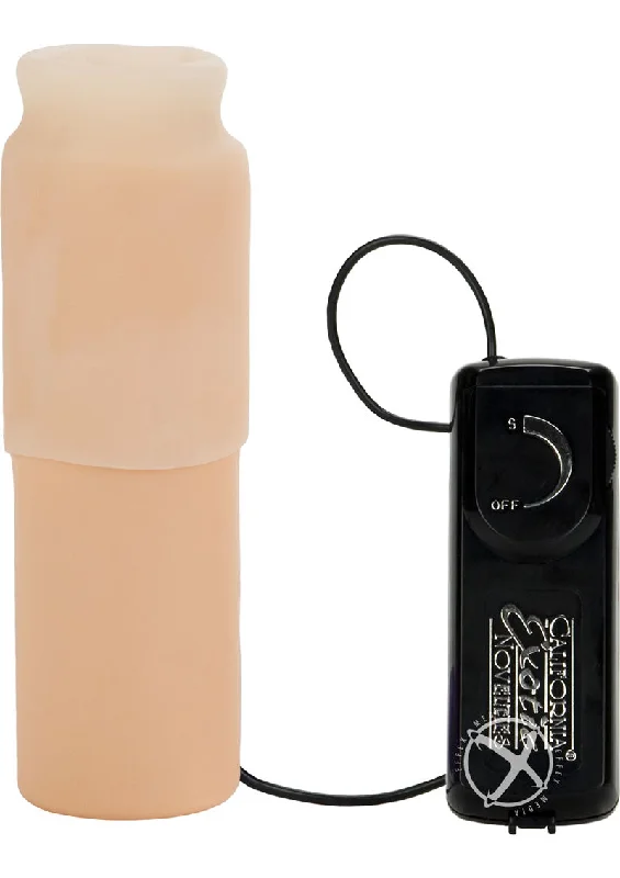 adult toys with curved tip-Optimum Series Vibrating Oro Simulator Masturbator