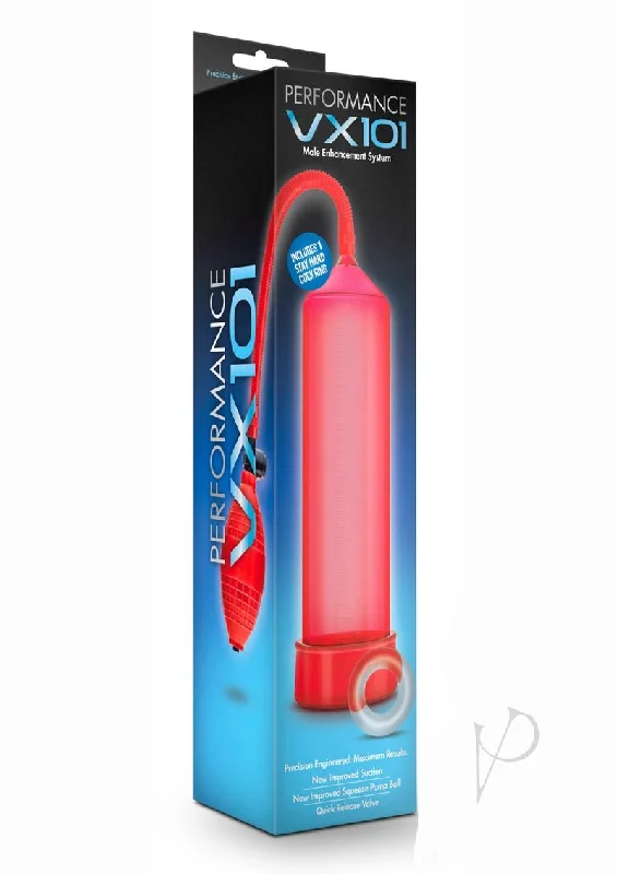 adult toys with waterproof material design-Performance Vx101 Male Pump Red