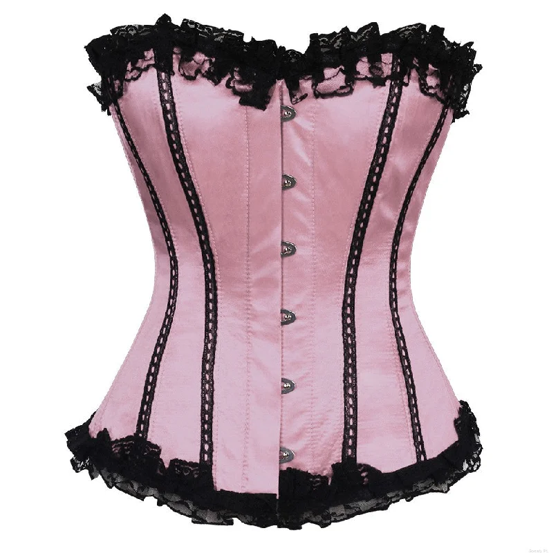 adult toys with pulse settings-Priscilla Satin Overbust Corset