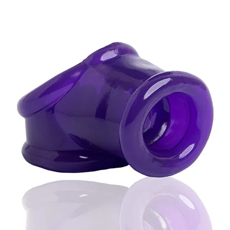 adult toys discreet shipping-POWERSLING cocksling/ballstretcher, eggplant