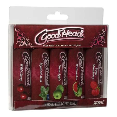 adult toys for personal enjoyment-GoodHead - Oral Delight Gel - 5 Pack