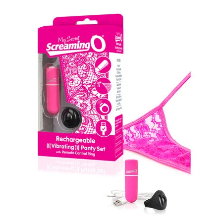 adult toys for sensual fun time-Screaming O My Secret Charged Remote Control Panty Vibe - Pink