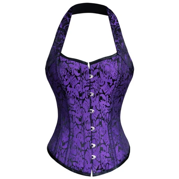 adult toys with curved tip-Pauline Halter Neck Corset