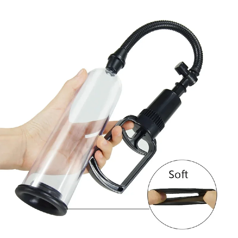 adult toys for couples playtime-Penis Enlargement Pump in Clear