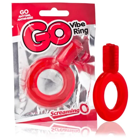 adult toys with sleek finish settings-Screaming O GO Vibe Ring Red