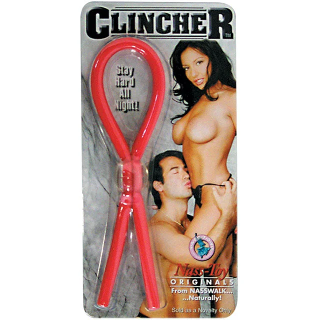 adult toys with soft touch finish-Clincher Adjustable Cock Ring (Red)