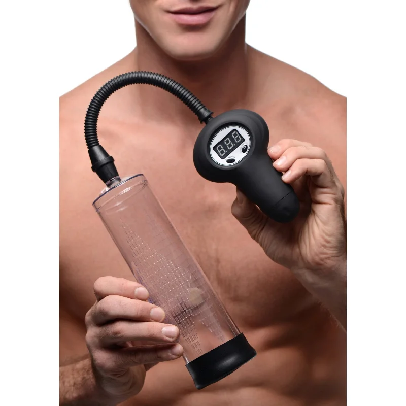 adult toys with powerful settings-Automatic Digital Penis Pump with Easy Grip