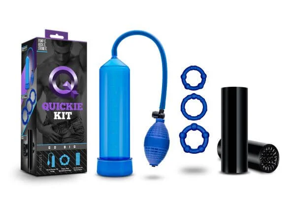 adult toys with powerful design finish-Quickie Kit Go Big Blue