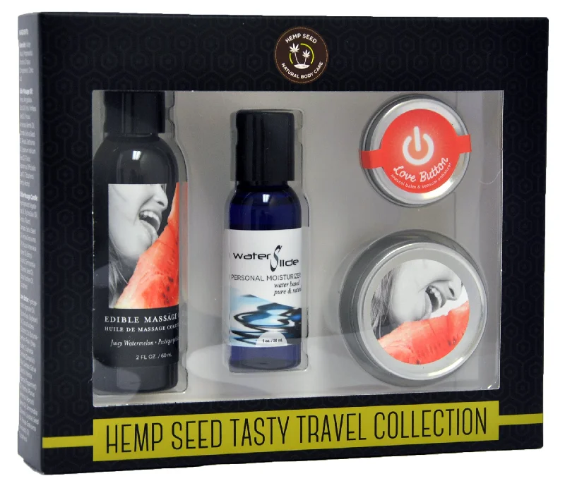 adult toys long-lasting battery-Hemp Seed Tasty Travel Collection - Watermelon