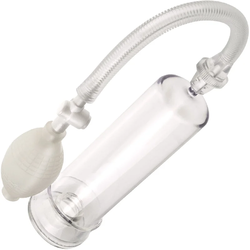 adult toys with smooth silicone design-Beginner's Power Pump - Penis Pump by Pump Worx - Clear