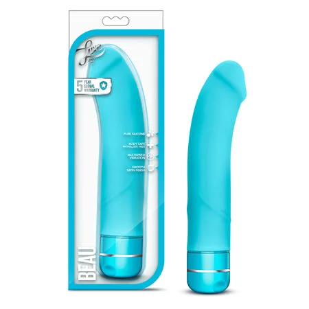 adult toys for pleasure-Blush Luxe Beau Silicone G-Spot Vibrator Blue