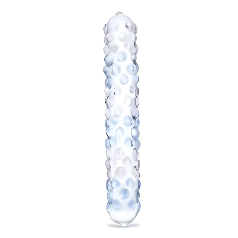 adult toys for weekend fun-7 Inch Ribbed Glass Dildo