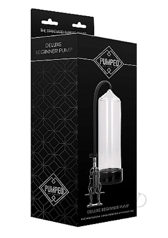 adult toys with soft material finish-Pumped Deluxe Beginner Pump Transparent