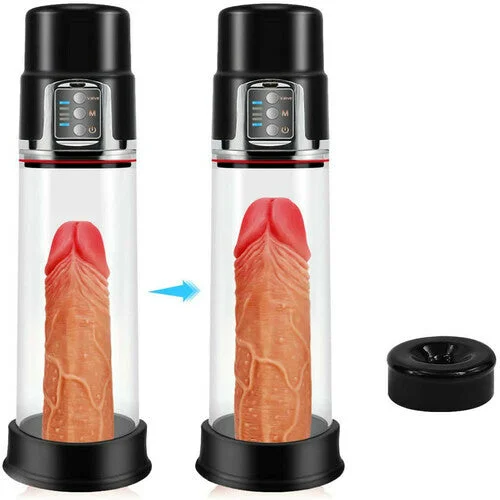 adult toys for discreet intimacy-Automatic Transparent 4 Suction Male Penis Pump