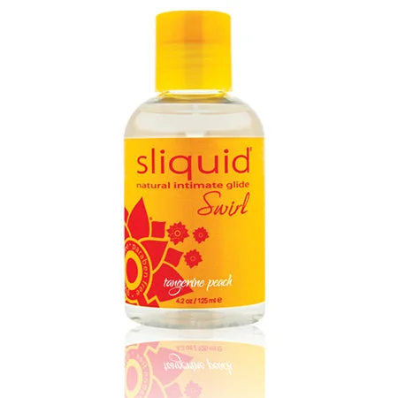 adult toys for solo intimacy-Sliquid Swirl Tangerine Peach 4.2oz