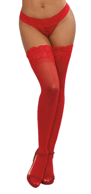 adult toys for private relaxation-Thigh High - One Size - Red