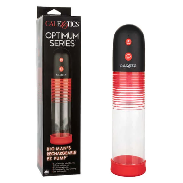 adult toys for intimate relaxation-Optimum Series Big Man’s Rechargeable EZ Pump – Powerful Automatic Suction & Easy Controls