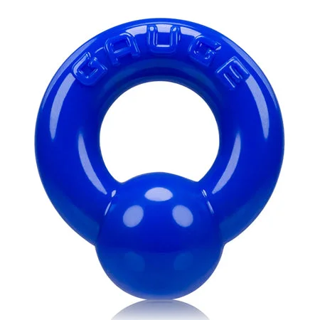 adult toys durable build-OxBalls Gauge Cockring Police Blue