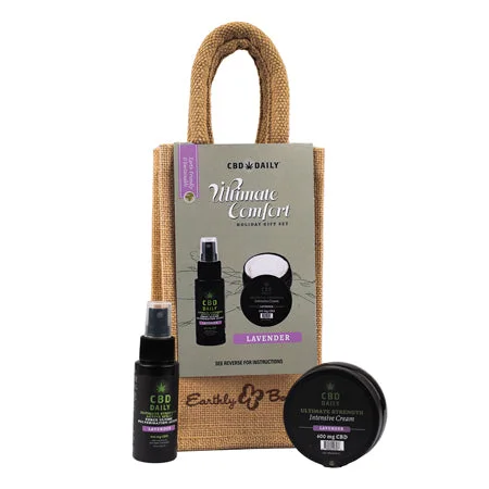 adult toys with durable settings-Earthly Body CBD Daily Ultimate Strength Lavender 2-Piece Holiday Gift Set