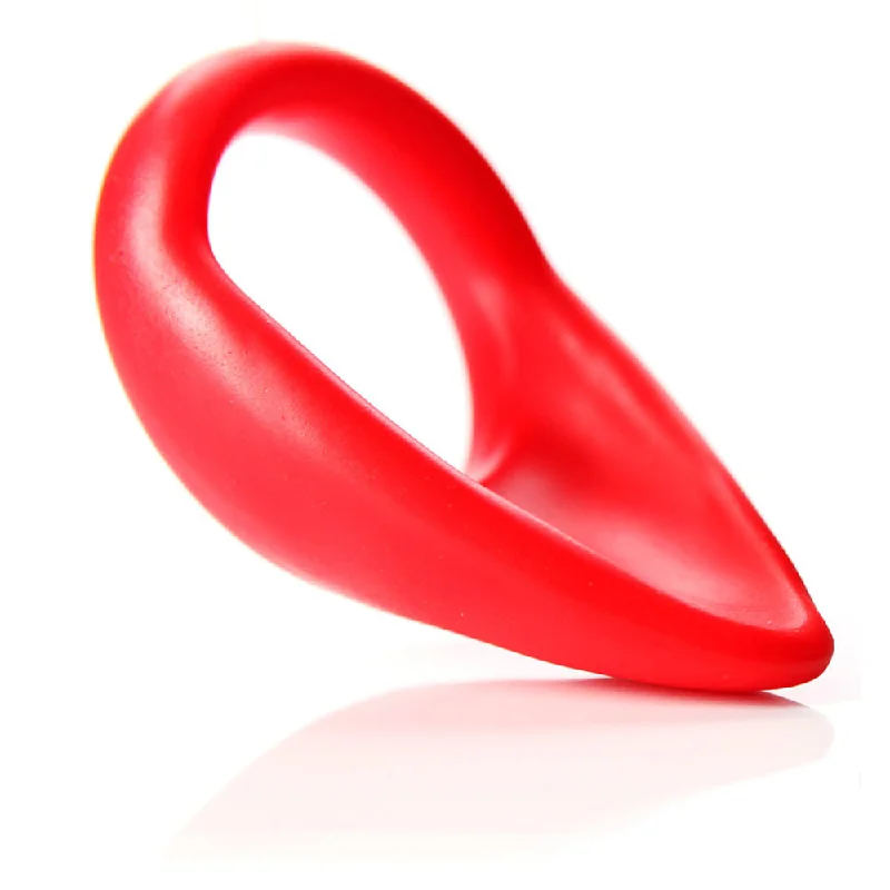 adult toys for discreet intimacy time-Tantus Cock Sling Teardrop 1.75 in. Crimson