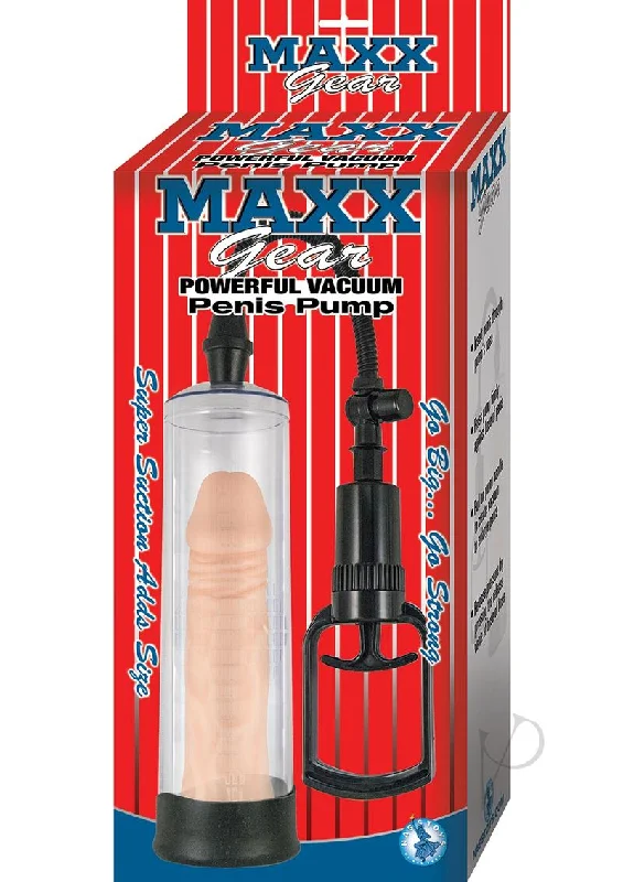 adult toys with app control-Maxx Gear Powerful Vacuum Penis Pump Clr