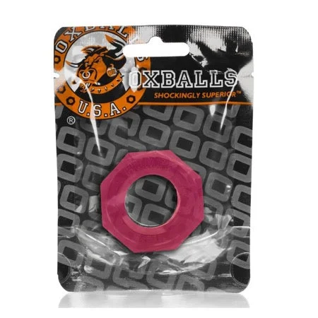 adult toys with textured material finish-Oxballs Humpballs Cockring O/S Hot Pink