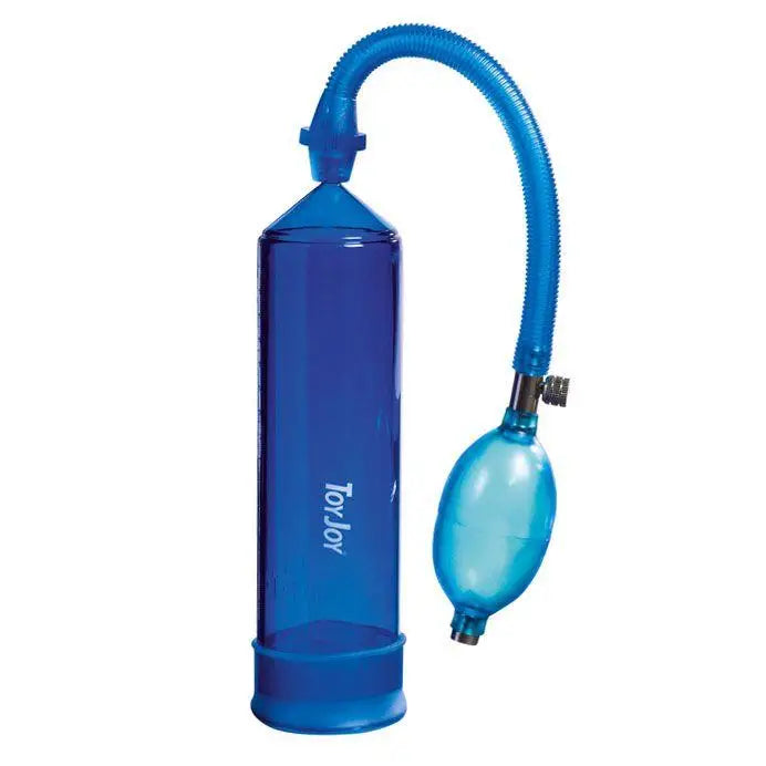 adult toys with quiet design-8-inch Toy Joy Blue Power Penis Pump for Him