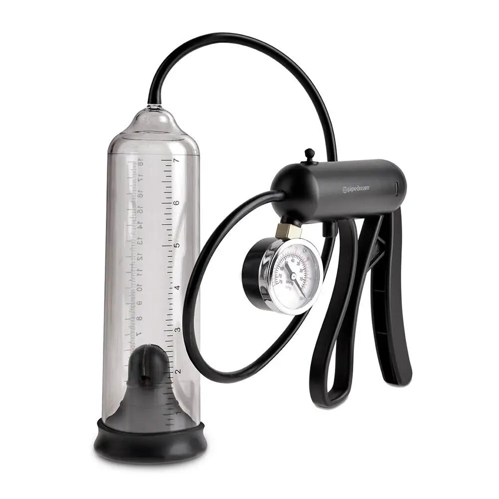 adult toys for romantic evenings-Pipedream Clear Power Penis Pump with Pressure Gauge