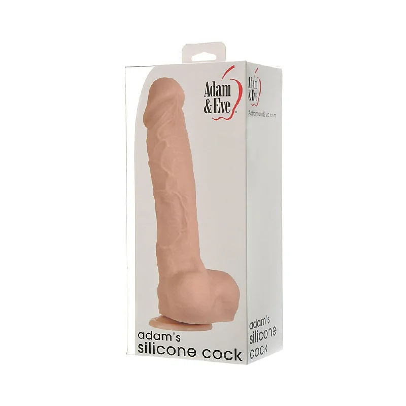 adult toys with durable texture settings-Adam & Eve Adam's Silicone Cock