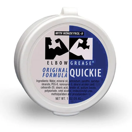 adult toys with heat technology-Elbow Grease Original Quickie Cream. (1oz)