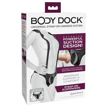 adult toys with adjustable finish settings-Body Dock Strap-On Suspenders Harness