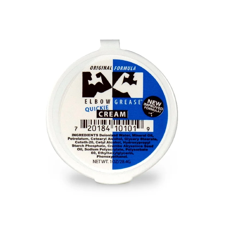 adult toys quiet operation-Elbow Grease Original Cream Quickie - 1 Oz.